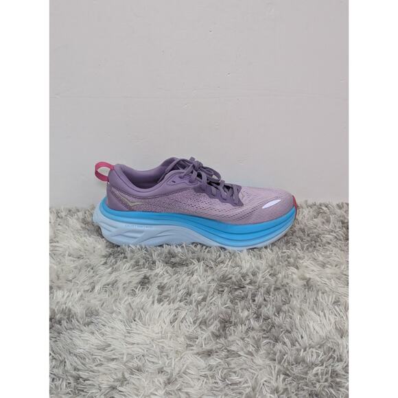 Hoka One One Bondi 8 Women’s Size 8B Chalk Violet Pastel Mesh Running Shoes - Picture 8 of 11